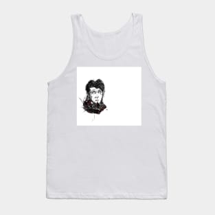 Male face sketch Tank Top